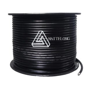 Black microphone cable A308, OFC, Bulk spool 80m | NAITELONG Factory