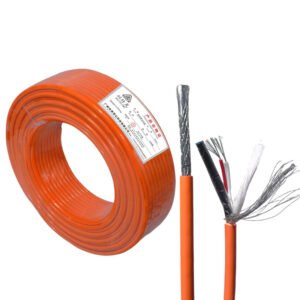 orange microphone cable C308 on bulk spool, tinned iron