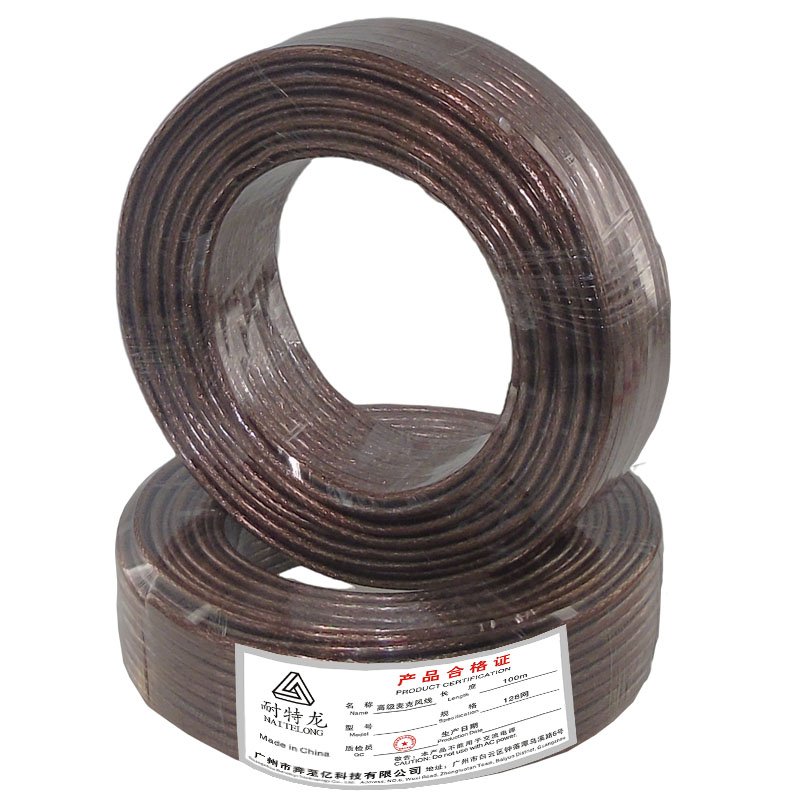 Transparent Amber T308 Pro Microphone Cable Transparent amber T308 Pro microphone cable bulk spool