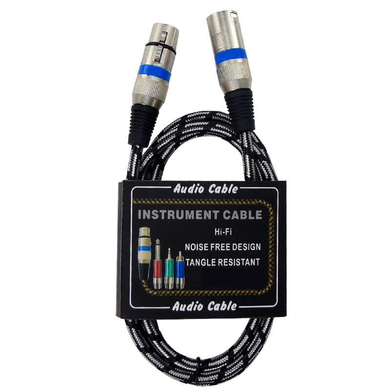 xlr-balanced-microphone-cable-s100-packaging S100 XLR Male to Female Balanced Microphone Cable Packaging