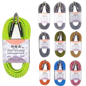 6.35mm (1/4 Inch) TS Mono Instrument Cable C1065 in 10 Colors