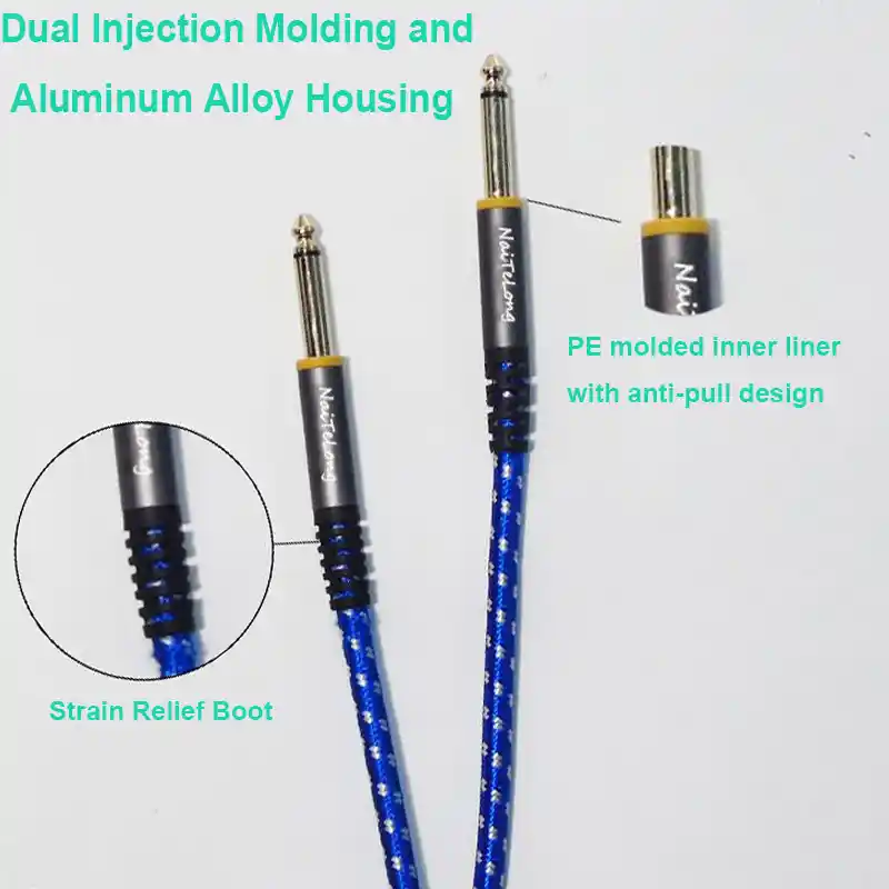 C1065 6.35mm TS Mono Instrument Cable Close-up